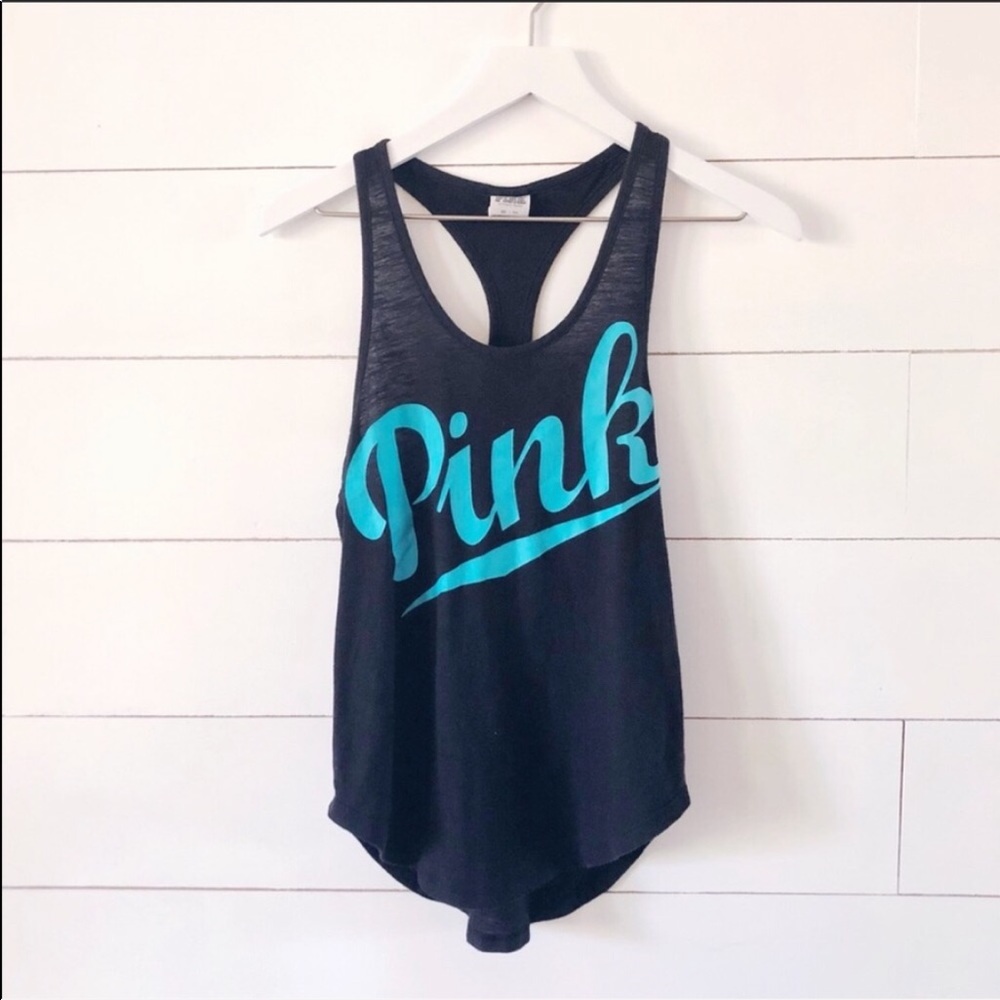 Victoria’s Secret PINK black racerback top